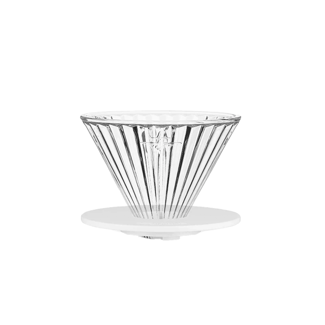 Elf Glass Dripper-Transparent-White base