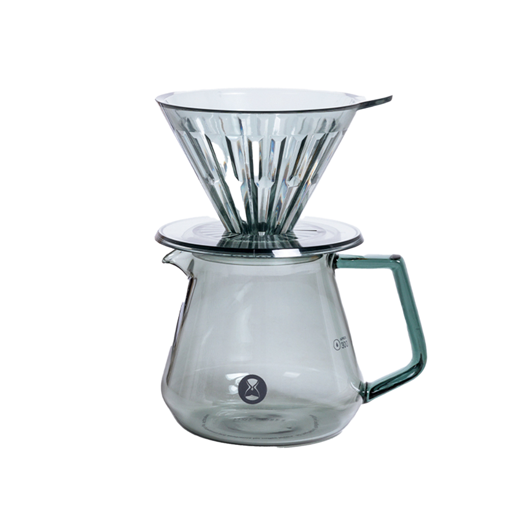 Crystal Eye Brewer Set PCTG Dripper 01 Transparent Black